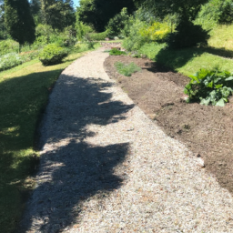 Pose de gravier blanc pour allée-chemin Courcouronnes